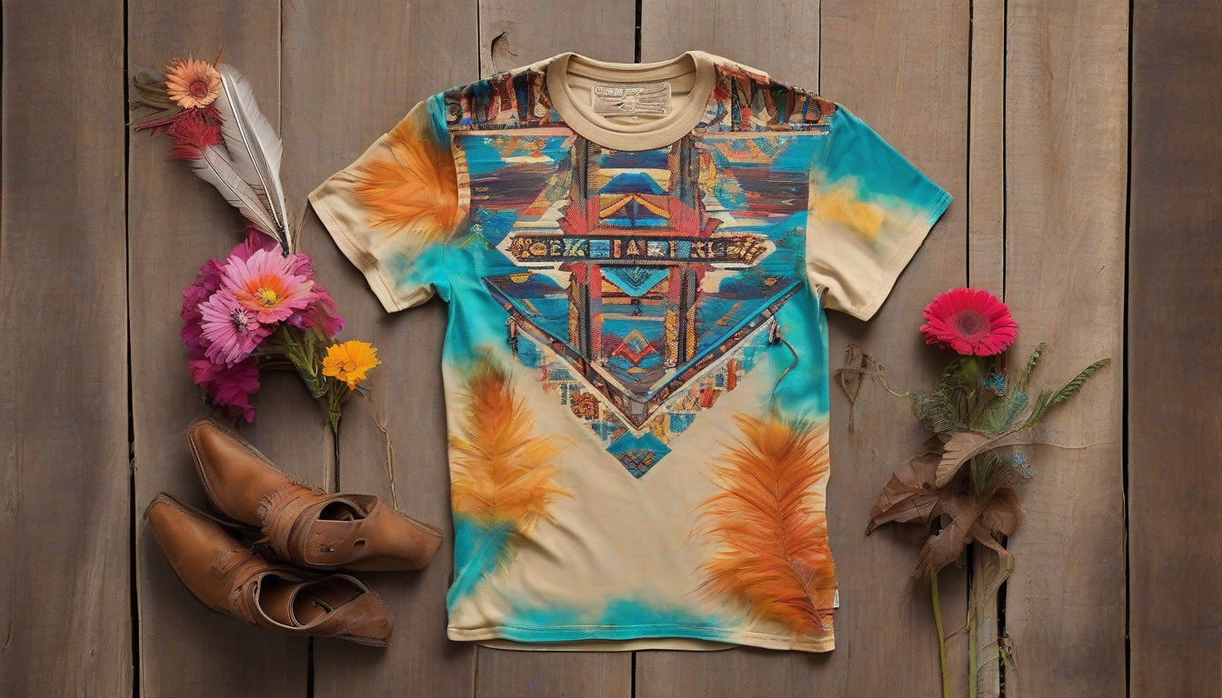 Elevate Your Style with Vibrant Aztec Pattern T-Shirts: A Boho Chic Must-Have!