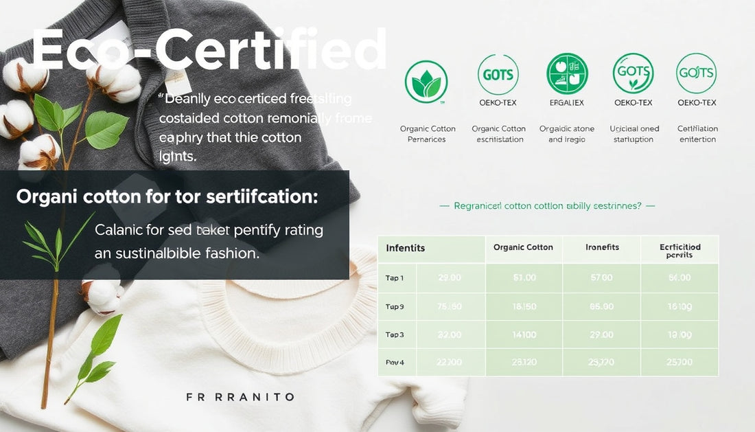 What is Eco-Certified Cotton? Understanding Its Benefits and Certifications in Sustainable Fashion
