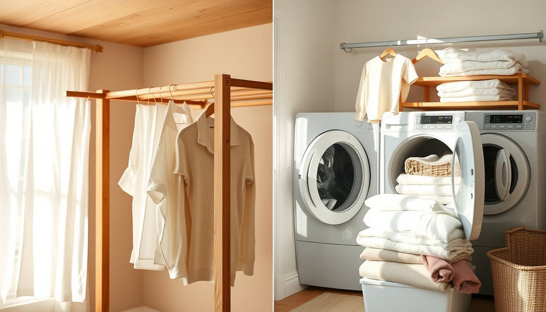 Drying Racks vs Dryer for Cotton