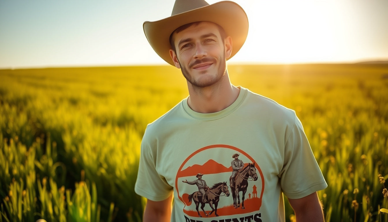 Renewable Fibers: Sustainable Western T-Shirts Merging Style with Eco-Friendly Durability