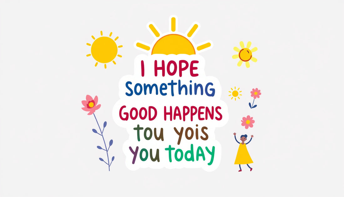 Unlocking Positivity: The Impact of the 'I Hope Something Good Happens to You Today' Sticker on Your Daily Life