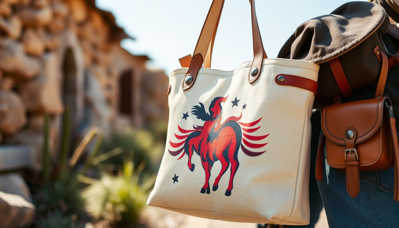 Bio-Friendly Tote: Merging Sustainable Materials with Classic Western Style