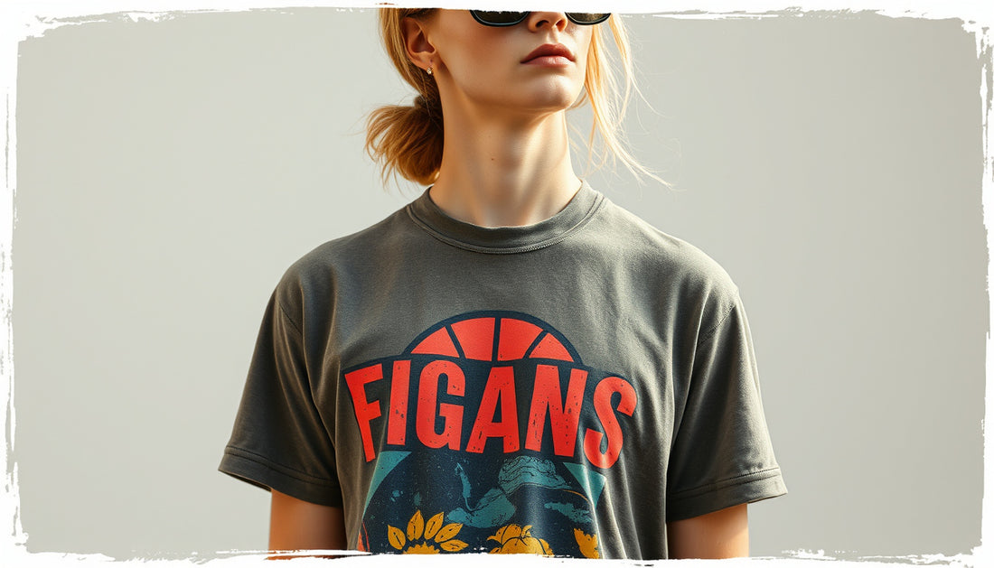 Faded Logo T-Shirts: Sustainable Style with Retro Vintage Charm