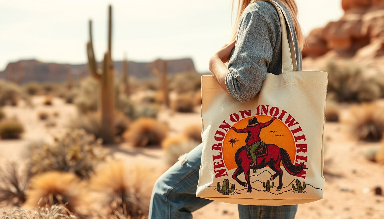 Renewable Materials Elevate Western Style with Organic Cotton Cowboy Totes