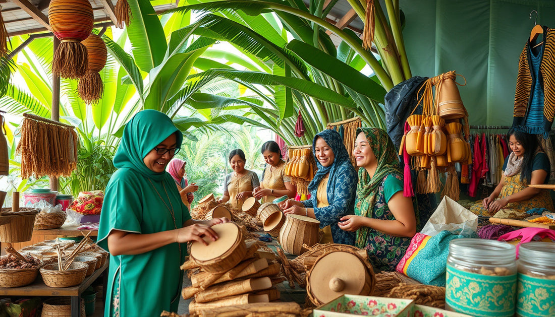 Empowering Women: How Sabahan Artisans Transform Banana Trunks into Eco-Friendly Products