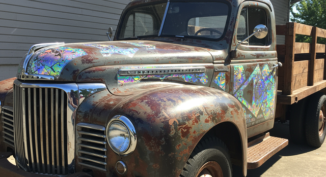 Transform Your Personal Items With Color-Shifting Holographic Stickers: Keep On Truckin' Classic Meets Trendy Design