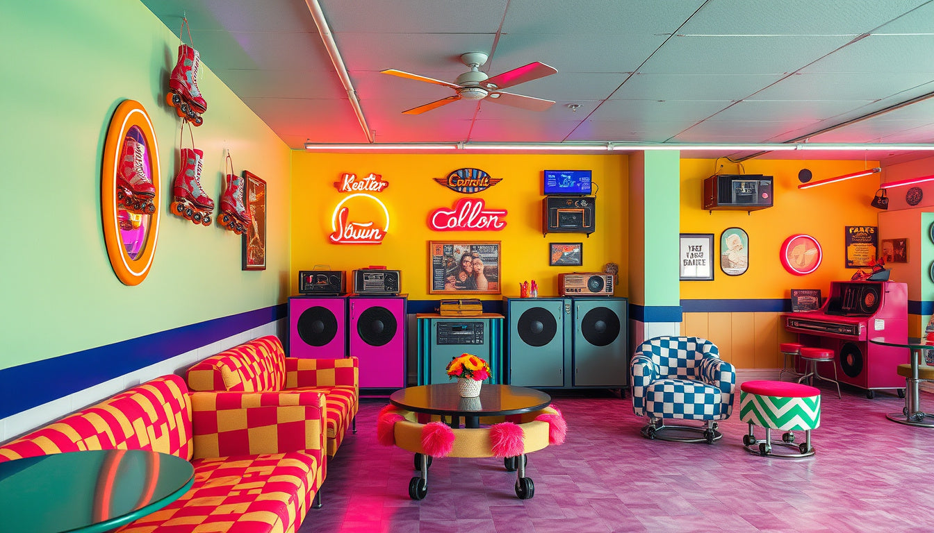 Groovy Vibes: How to Style Your Space with Inspiration from Roller Rinks and Old Radios