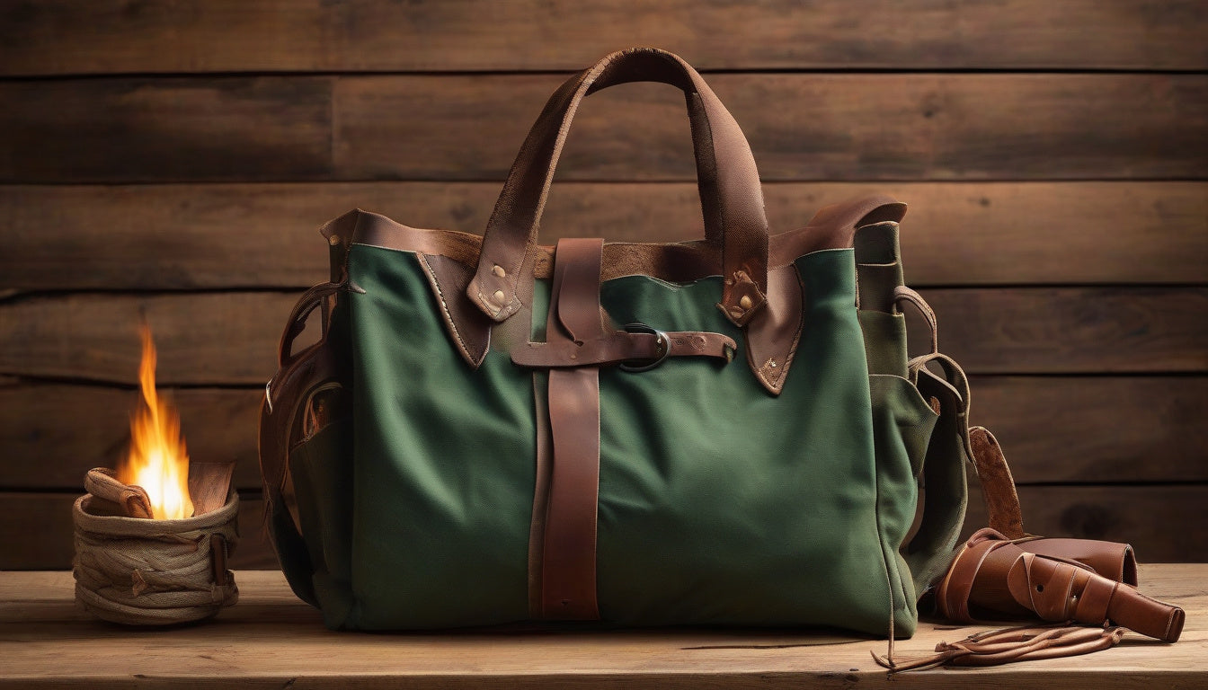 Discover the Campfire-Proof Cowboy Tote: Luxe Green Style Meets Durability!