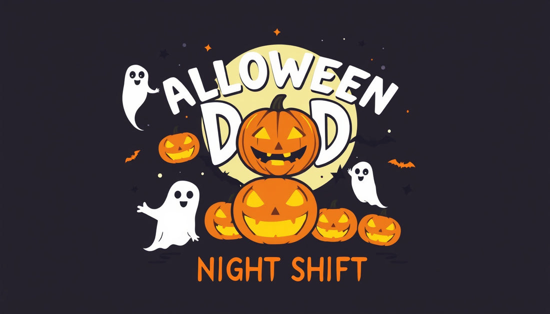 Spook-tacular Style: The Ultimate Halloween Night Shift Dad Tee for Spooky Season