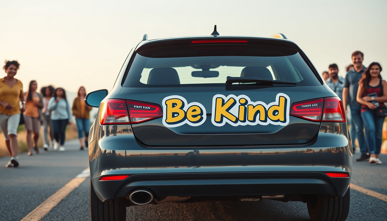 Transform Your Daily Drive: Unveiling the Impact of the 'Be Kind' Bumper Sticker