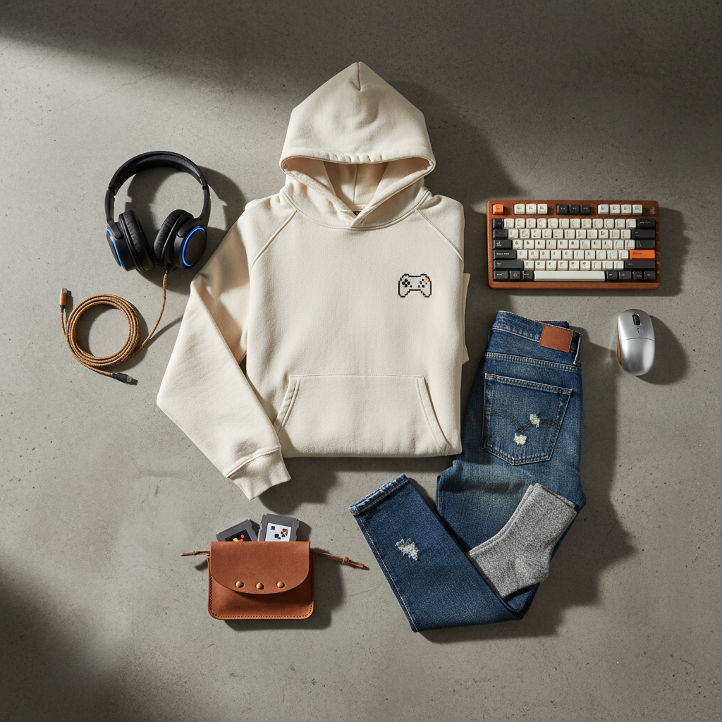 Organic Gamer Sweatshirt - Eco Level Up Wear