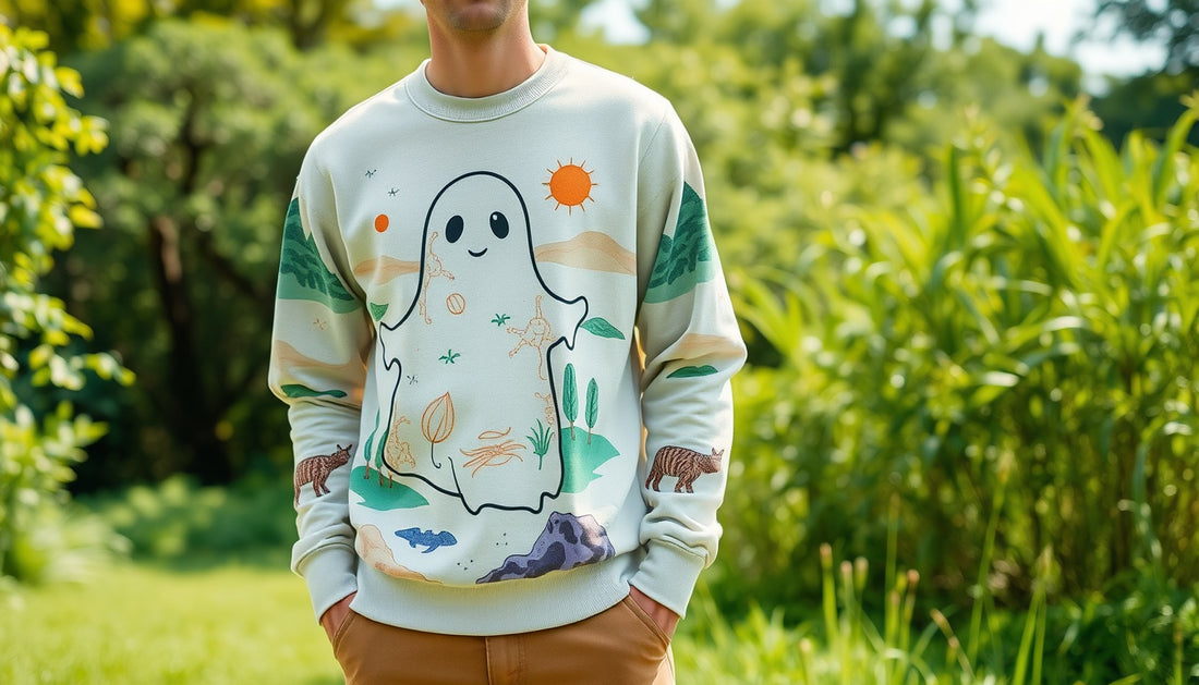 Chic and Eco-Friendly: Discover the Allure of Sustainable Ghost Print Sweatshirts