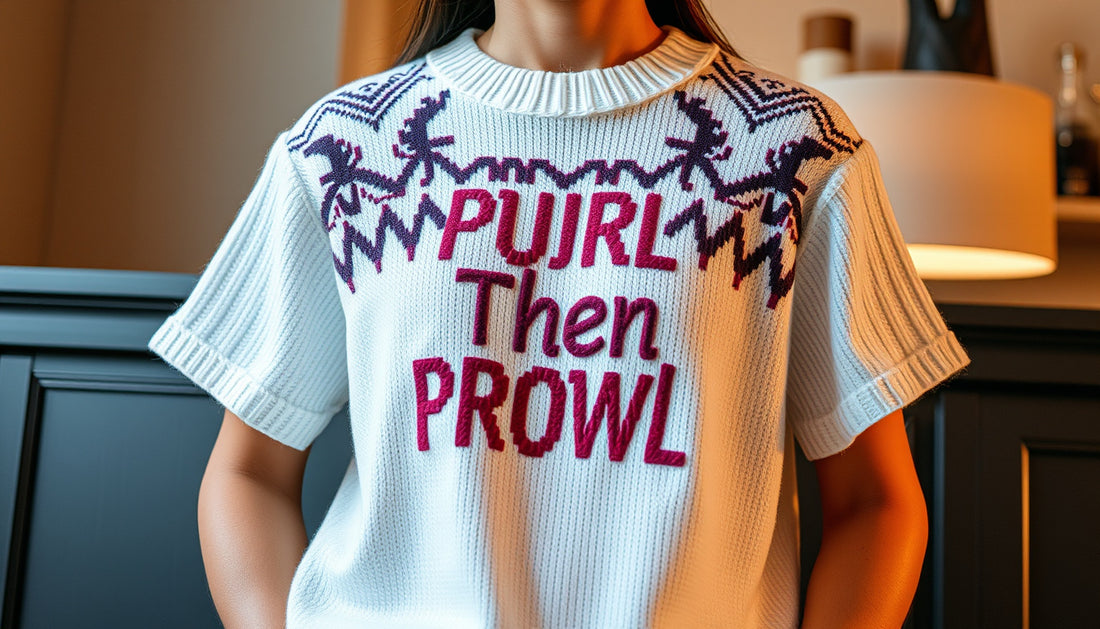 Unleash Your Style: The Purl Then Prowl Knitwear Tee for Effortless Chic