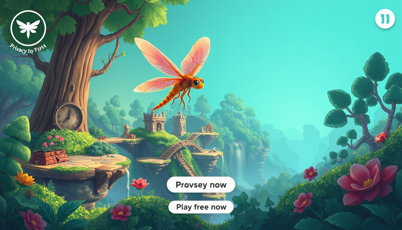 Dragonfly Crush: a private browser game for longer sessions across 50 levels