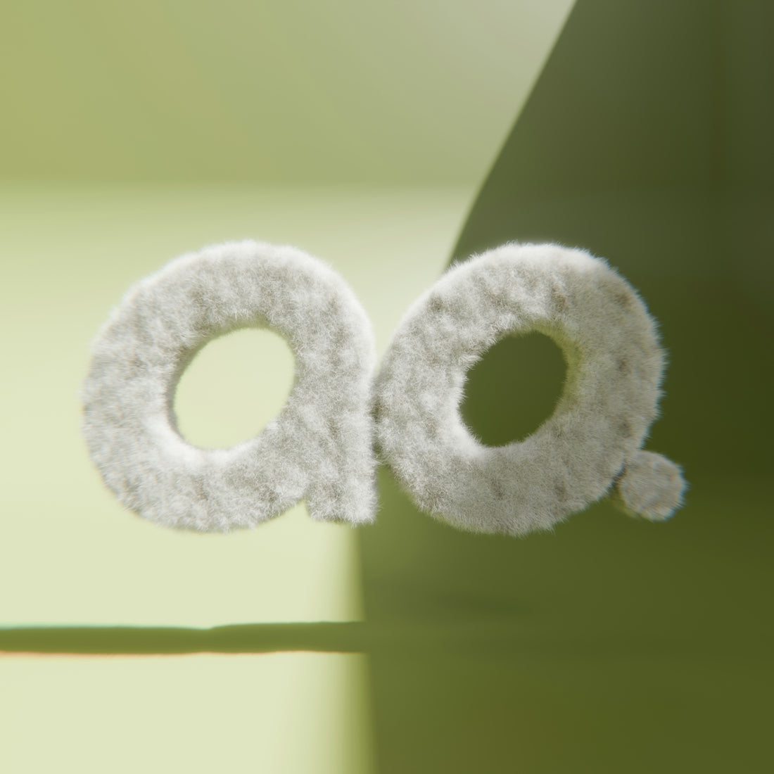 A close up of a white object on a table