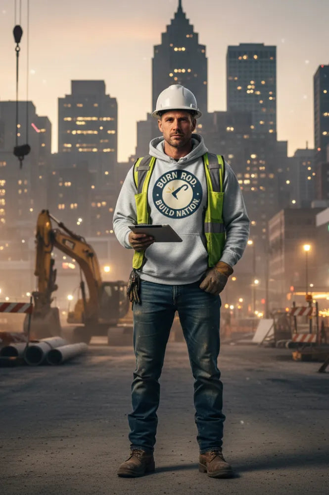 The Craftsman's Code: Why the Burn Rod Build Nation Organic Hoodie is Your Next Essential Workwear