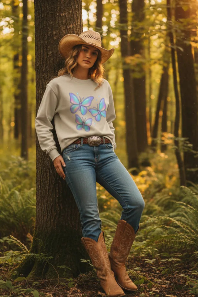 Iridescent Butterfly Sweatshirt: Your Ultimate Guide to Retro & Y2K Sustainable Style