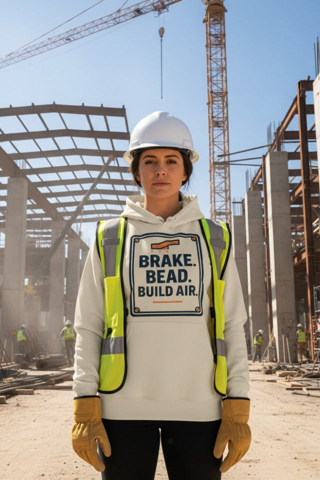 Forge Your Style: The Brake Bead Build Air Organic Hoodie – Durable Comfort for Modern Trailblazers