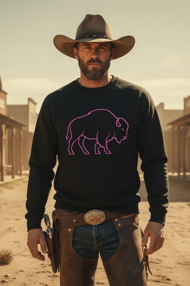 Neon Range Bison Sweatshirt Review: Your Guide to Sustainable Cowboy Renaissance Style
