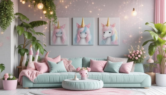 Transform Your Space with Vibrant Unicorn Wall Prints: A Magical Home Decor Guide