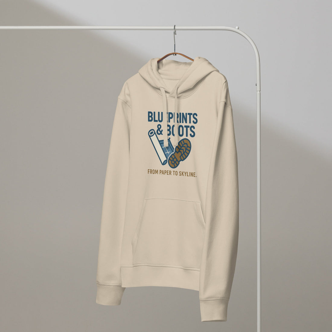 Blueprints & Boots: The Organic Hoodie for Modern Craftsmen – Durable, Ethical, Built for the Grind