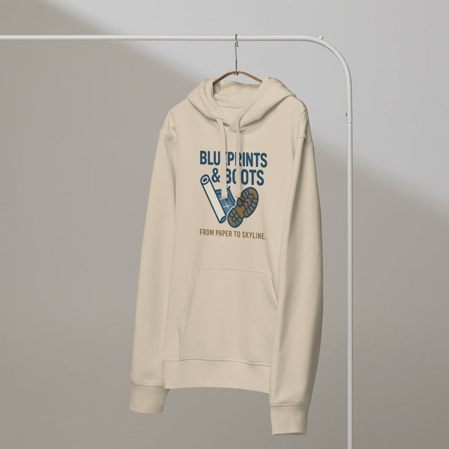 Blueprints & Boots: The Organic Hoodie for Modern Craftsmen – Durable, Ethical, Built for the Grind