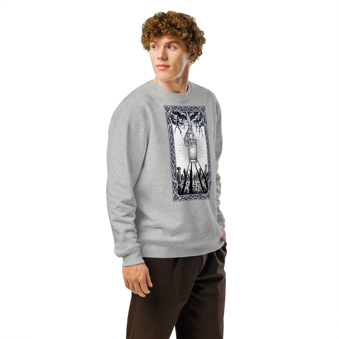 Post: Apocalyptic Boardwipe Organic Gamer Sweatshirt