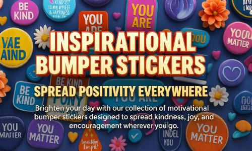 Inspirational bumper stickers & Motivational Stickers