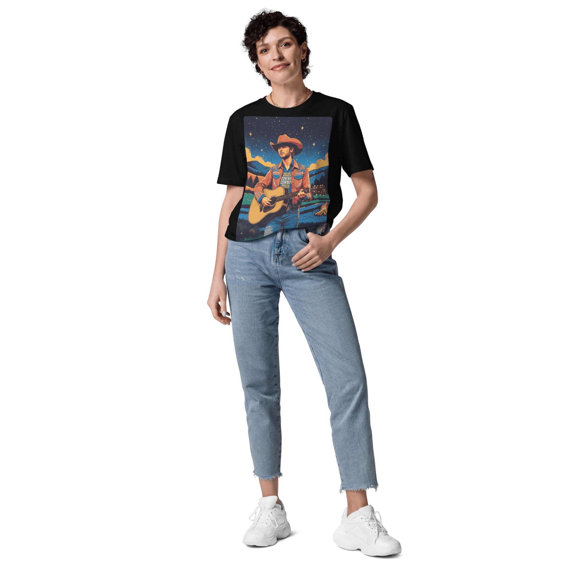2025 Cowboy Tour Organic Cotton T-Shirt – Western Country Music Graphic Tee - Design Delight Studio