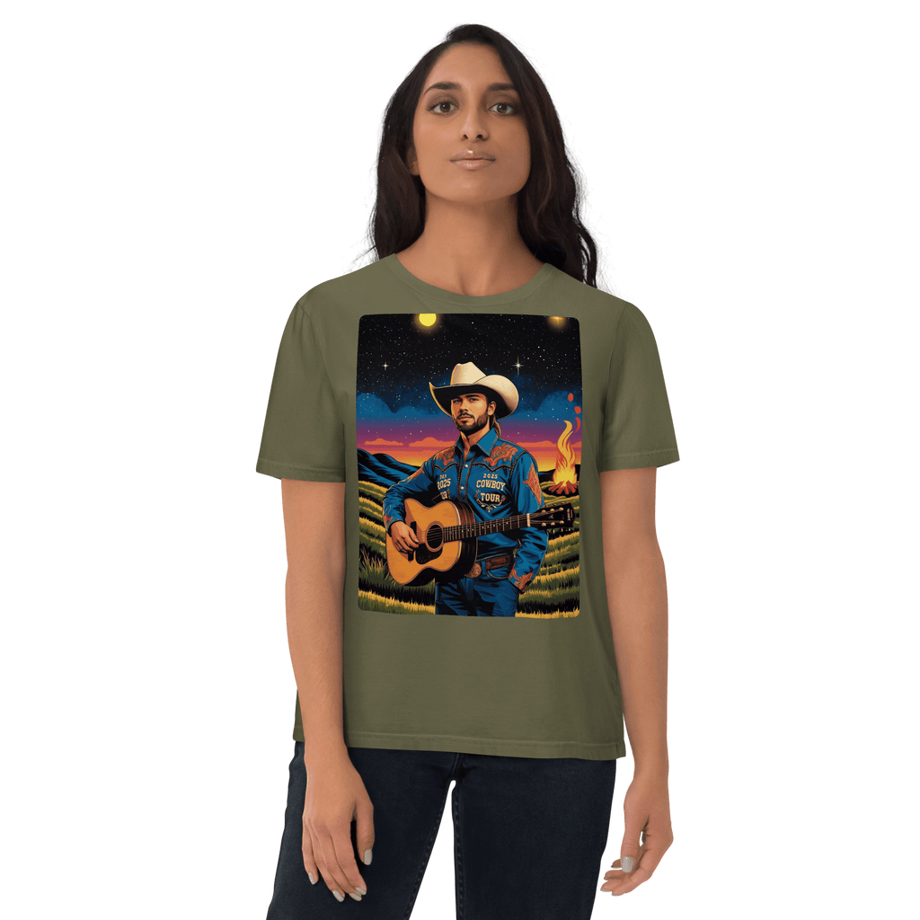 2025 Cowboy Tour Organic Cotton T-Shirt – Western Country Music Graphic Tee - Design Delight Studio