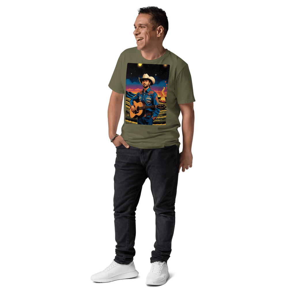 2025 Cowboy Tour Organic Cotton T-Shirt – Western Country Music Graphic Tee - Design Delight Studio