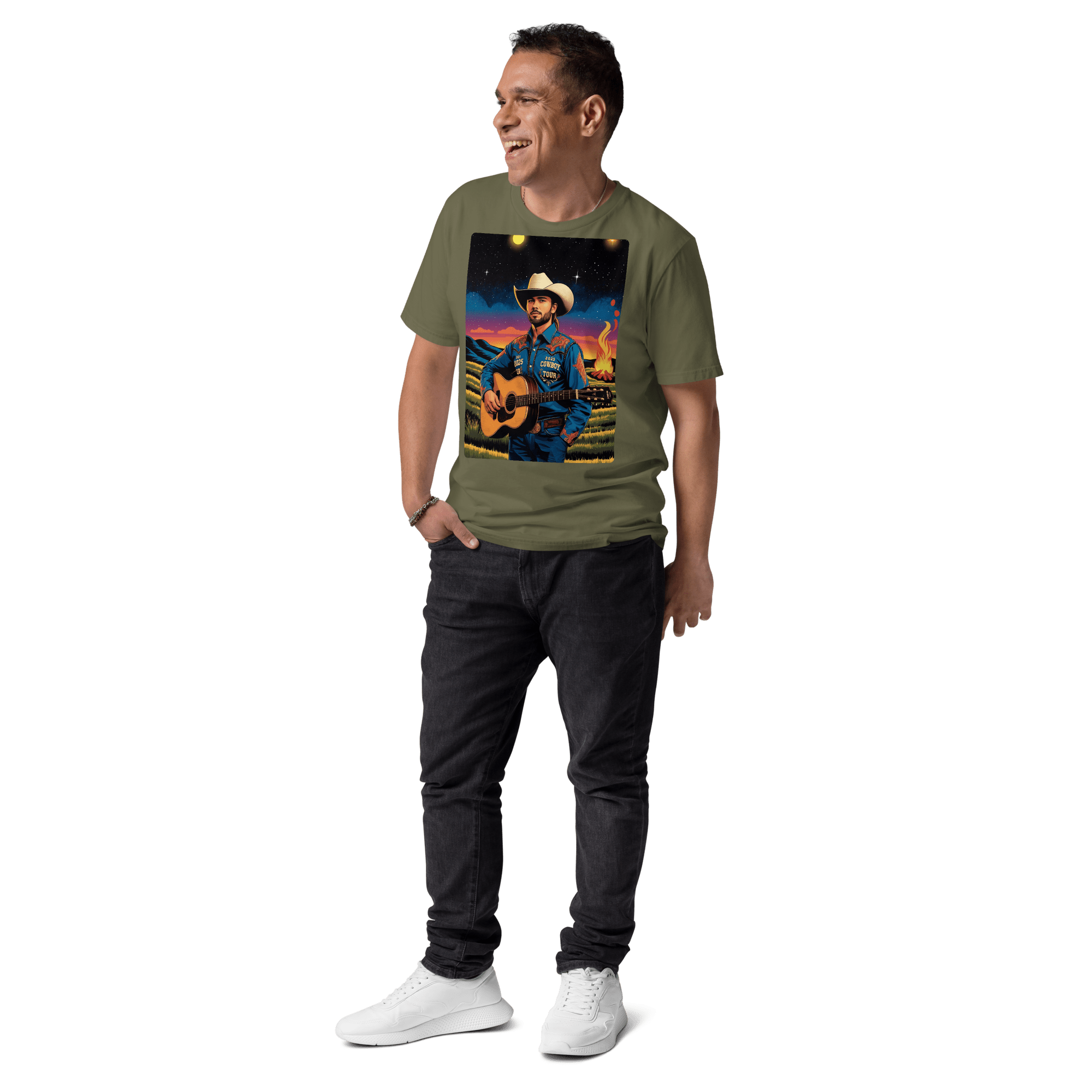 2025 Cowboy Tour Organic Cotton T-Shirt – Western Country Music Graphic Tee - Design Delight Studio