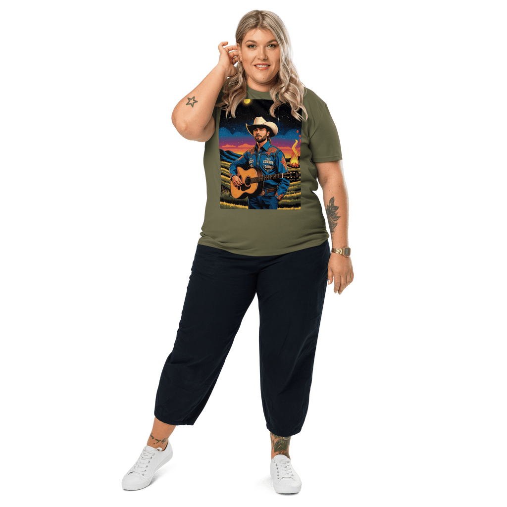 2025 Cowboy Tour Organic Cotton T-Shirt – Western Country Music Graphic Tee - Design Delight Studio