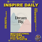 Dream Big Motivational Poster with Free Shipping