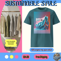 Sustainable fashion tee – ‘My Carbon Footprint Fits in a TikTok Video’ organic cotton t-shirt. Eco-conscious, ethically made, soft, and stylish. Free shipping available!