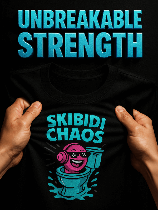 Organic Ring-Spun Meme Tee Skibidi Toilet Chaos - Design Delight Studio
