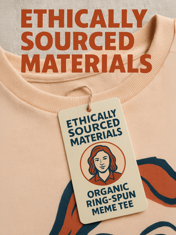 Organic Ring-Spun Meme Tee Catherine Method Eco Shirt - Design Delight Studio