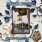 A vintage lantern elegantly hanging from a ceiling, showcasing warm rustic charm and timeless design, perfect for cozy indoor decor or artistic inspiration.