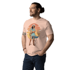 California Cowgirl Chic Organic Cotton T-Shirt - Design Delight Studio