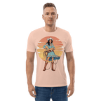 California Cowgirl Chic Organic Cotton T-Shirt - Design Delight Studio