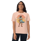 California Cowgirl Chic Organic Cotton T-Shirt - Design Delight Studio