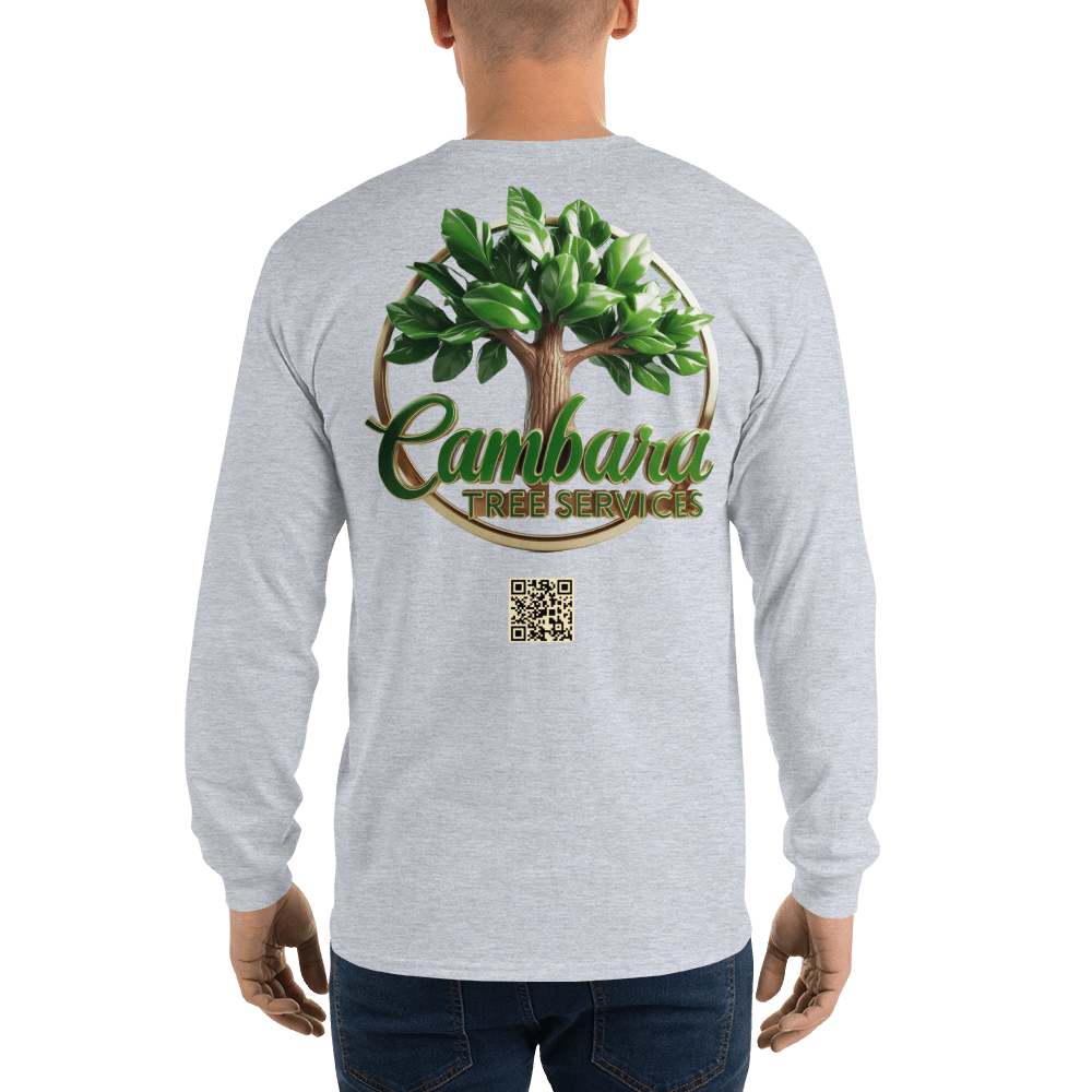 Custom Cambara Tree Services Long Sleeve Shirt – Premium Cotton, Eco - Friendly Print, Durable Workwear - Design Delight Studio