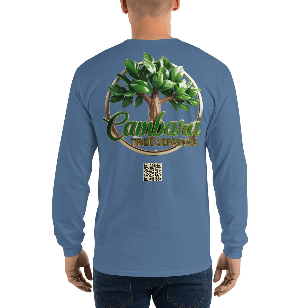Custom Cambara Tree Services Long Sleeve Shirt – Premium Cotton, Eco - Friendly Print, Durable Workwear - Design Delight Studio