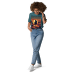 Desert Cowboy Silhouette T-Shirt - Organic Cotton Western Tee - Design Delight Studio