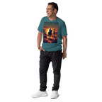Desert Cowboy Silhouette T-Shirt - Organic Cotton Western Tee - Design Delight Studio