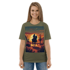 Desert Cowboy Silhouette T-Shirt - Organic Cotton Western Tee - Design Delight Studio