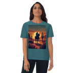 Desert Cowboy Silhouette T-Shirt - Organic Cotton Western Tee - Design Delight Studio