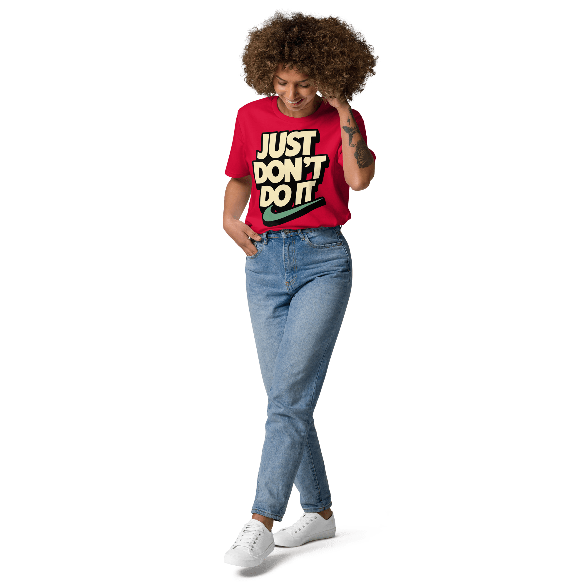 Just Don't Do It Funny Sarcastic Anti - Nike T-Shirt - Design Delight Studio