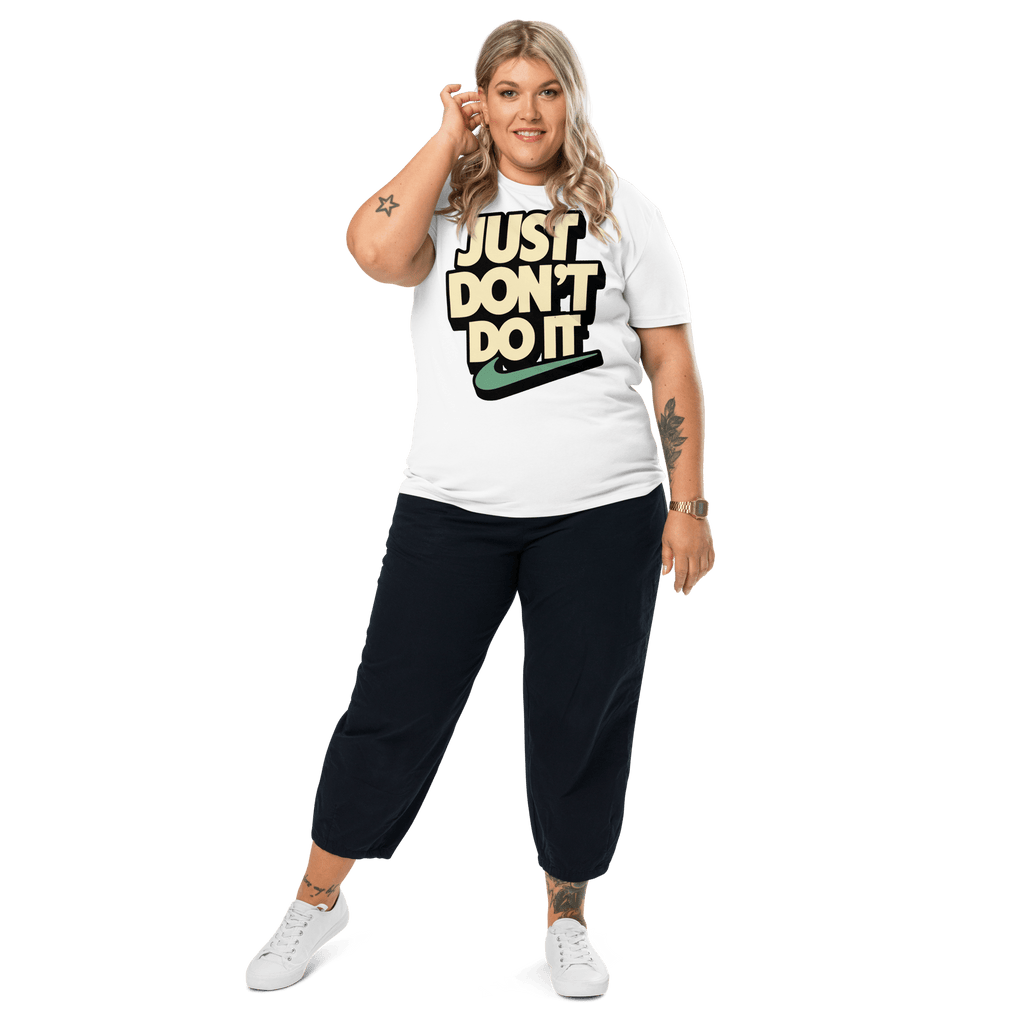 Just Don't Do It Funny Sarcastic Anti - Nike T-Shirt - Design Delight Studio