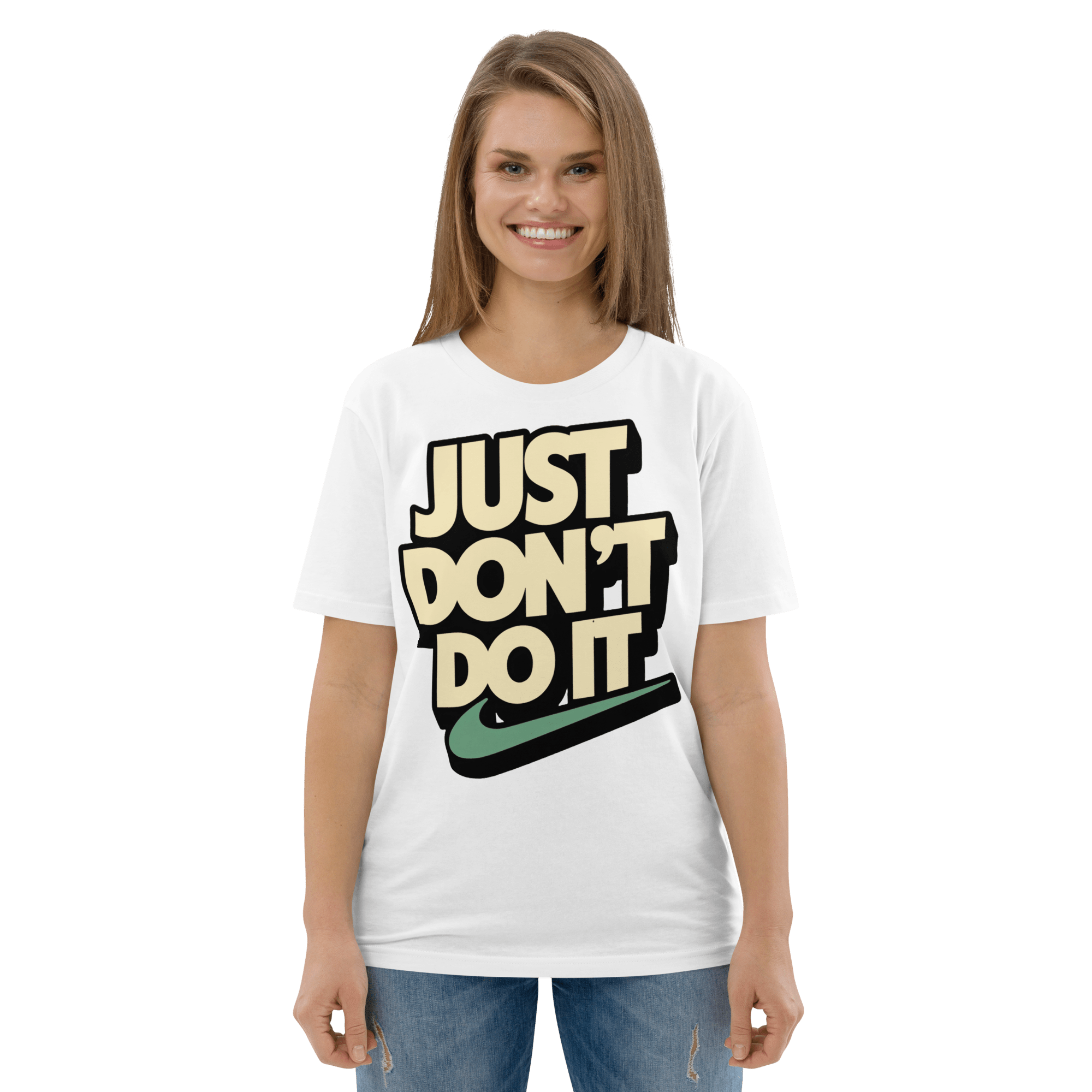 Just Don't Do It Funny Sarcastic Anti - Nike T-Shirt - Design Delight Studio